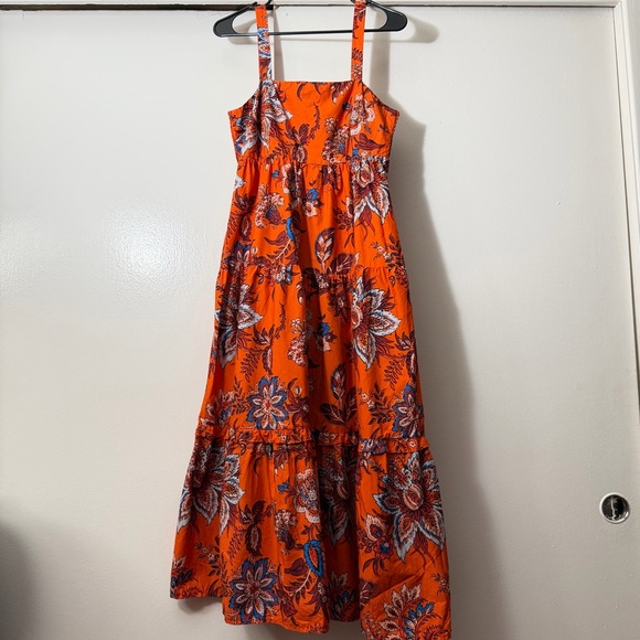 RHODE Dresses & Skirts - RHODE Vibrant Orange Floral Maxi Dress
